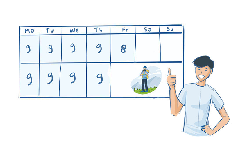 9 80 Work Schedule PlanArty