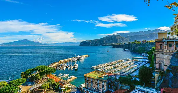 Peisaj de pe Coasta Amalfi